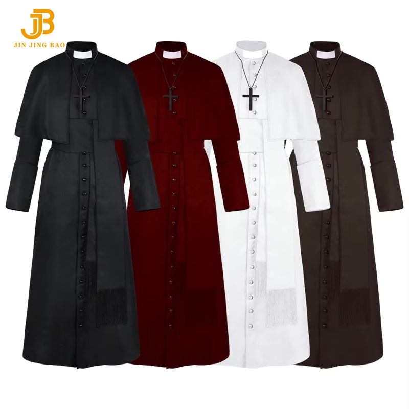 Custom Halloween Priest Missionary Cosplay Black