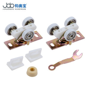 รางแขวนประตูบานเลื่อนแบบพ็อกเก็ตเกรดเชิงพาณิชย์ รับน้ำหนักได้ 200 ปอนด์ สำหรับประตูไม้ ลูกปืนไนลอน เป็นที่นิยมในตลาดอเมริกา - Product Image 4