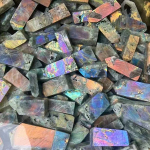 หินบำบัดคริสตัลธรรมชาติเสาหินลาบราดอไรต์สีม่วง - Product Image 4