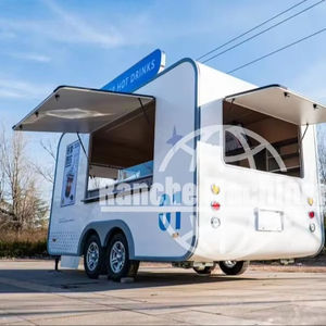 Carritos de Comida Chinos Rápidos para Hot Dogs, Remolques Móviles con Freidora, Camión de Comida Retro con Cocina Completa - Product Image 1