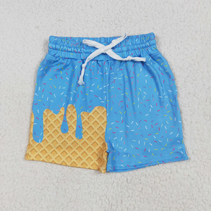 Pantalones Cortos de Verano al por Mayor para Bebés y Niños Pequeños, con Estampado de Goteo de Helado, Cintura Elástica y Cordón Ajustable, Ropa de 3 a 16 Años - Product Image 2