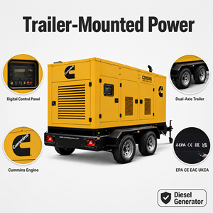 Generador Diésel Insonorizado de 20KW 40KW 60kW Isuzu Cummins Perkins, Trifásico, Refrigerado por Agua, ATS, Energía de Respaldo, Bajo Nivel de Ruido - Product Image 4