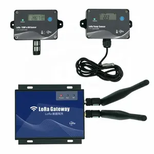 Draadloze Temperatuur Monitor Gateway Data Logger Temperatuur Vochtigheid Lora Gateway Met Wifi Lan Interface