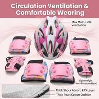 Ensemble de protection professionnel pour enfants : casque, genouillères et protections pour rollers et draisienne