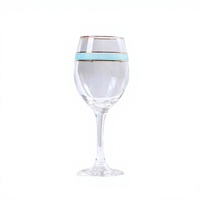 Verres à cocktail rouges, gobelets en verre, écologiques, couleur personnalisée, luxe, verres à pied transparents