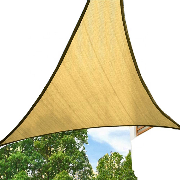 Toldo de jardim para casa 95% virgin hdpe, 4*4*4m anti uv, sombra para vela ao ar livre, rede de sombra