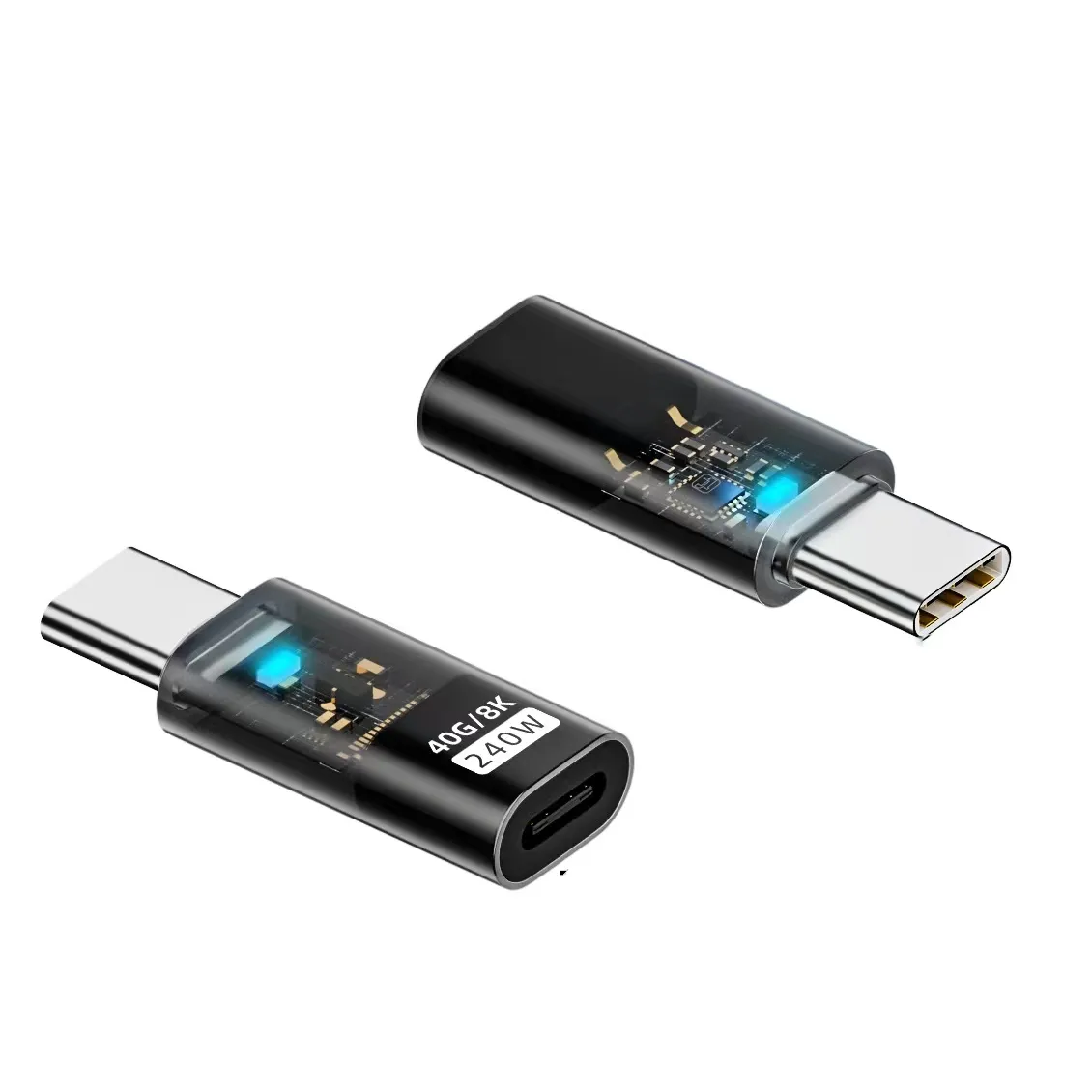 USB C erkek kadın uzatma adaptörü 8K @ 60Hz, USB C PD 140W tipi C genişletici destek USB 4 kitap Pro, dok istasyonu