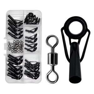 Kit de réparation d'embouts de <span class=keywords><strong>canne</strong></span> à pêche en céramique noire 35 pièces - Product Image 1