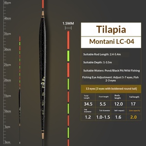 Galleggiante da Pesca Super Sensibile per Fondo, a Risposta Rapida, con Gambo Corto e Corpo Lungo, per Tilapia e Carpa Crucian - Product Image 4
