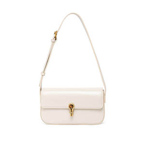 Bolso de hombro de cuero genuino de alta calidad para mujer, lujoso y a la moda, bolso de cuero vacuno sencillo y elegante para mujer. - Product Image 6