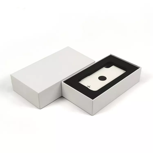 OEM custom white cardboard electronics universal used mobile smartphone box packaging box with logo