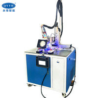 Machine de soudage laser CNC industrielle à double station automatique pour la soudure de portes et fenêtres en aluminium, soudeuse laser double station