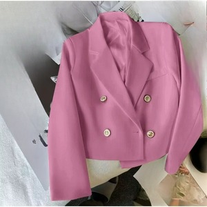 WY90706 İlkbahar ve Sonbahar Yeni Stil Büyük Beden Moda Şık Bol 2026 Sonbahar Takım Ceketi Kısa Mont Kadınlar İçin - Product Image 2