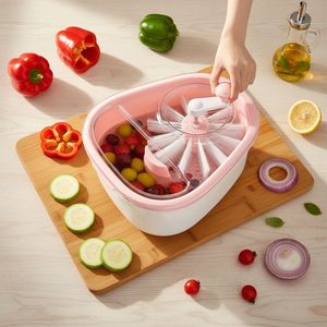 Factory Portable Fruit <b>Vegetable</b> Washing Machine Cleaner Spinner Bowl With <b>Brush</b> Efficient Cleaning Tool for Kitchen - Product Image 1
