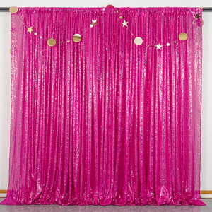Arrière-plan à paillettes de haute densité, 1 pièce de fond Rose doré, 3mm de diamètre, décoration d'hôtel et de mariage pour prise de photos - Product Image 2