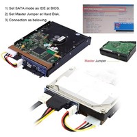 Adaptador convertidor de disco IDE/PATA de 40 pines a SATA hembra PCBA para escritorio y unidad de disco duro de 3,5 pulgadas