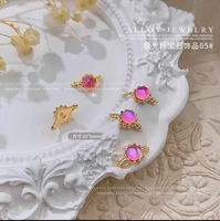 Nouveau design de breloques pour ongles en alliage avec accessoires de manucure 3D Diamond Nail Art Ring Rhinestone