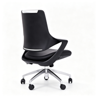 Fauteuil de Direction Exécutif Personnalisé avec Assise en Mousse, en Similicuir Moderne, Pieds Fixes, Chaise de Bureau pour Réception
