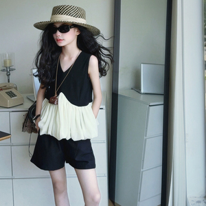 2025 été Style coréen adolescents 2 pièces costumes nouveau Style enfants haut sans manches et Shorts en gros mode décontracté filles vêtements ensembles - Product Image 3