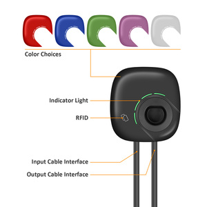 Nuevo Cargador de Pared para Vehículos Eléctricos AC, 7kW 32A, Tipo 2 IEC 62196, Estación de Carga de Montaje en Pared, Voltaje Amplio 95-275V, RCD de 30mA, Logotipo Personalizado OEM - Product Image 2