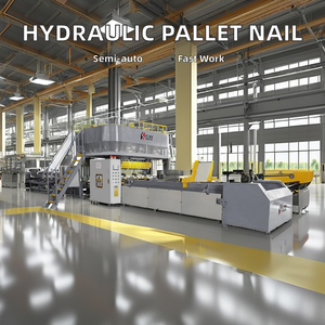 Hiệu quả cao Tự động Mỹ Euro ráp dây <span class=keywords><strong>Pallet</strong></span> gỗ Dòng làm móng tay máy làm - Product Image 3