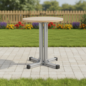 Tavoli e Sedie Commerciali in Stile Industriale Oceanico per Caffetterie, Gelaterie e Negozi di Tè al Latte - Tavolino Quadrato Piccolo - Product Image 5