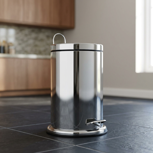 Poubelle à pédale en acier inoxydable à surface miroir de 40 L avec seau de rangement en plastique pour une utilisation en intérieur/extérieur - Product Image 3