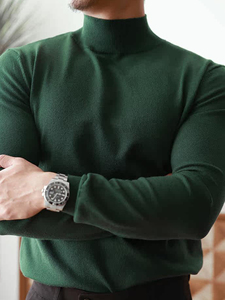 Suéter de Punto Personalizado para Hombre, Estilo Antiguo, con Patrón de <span class=keywords><strong>Dinero</strong></span> y Cuello Semicolchado. Fabricante OEM. Marca Privada. MOQ bajo. - Product Image 4