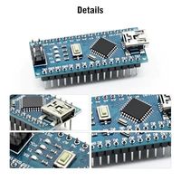 Carte Nano V3.0 avec câble, carte Nano ATmega328P, puce CH340G, microcontrôleur 5V 16M compatible avec Arduino Nano