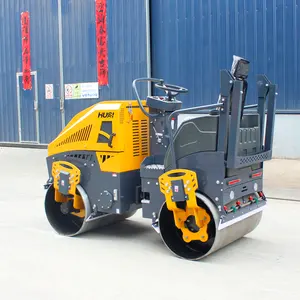 1 Ton 2t Manual Vibratory Hydraulic Small Double Drum Road Roller For Sale