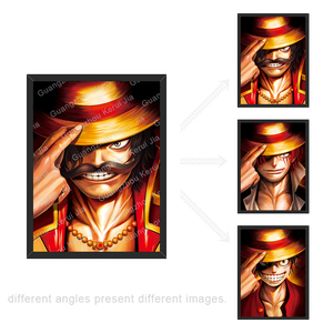 Cartazes de anime de flip <span class=keywords><strong>lenticular</strong></span> 3d, melhor preço da fábrica, presente promocional - Product Image 3