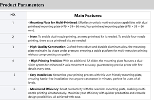 Placa de Montaje de Cabezal de Impresión ELEGOO para Impresora 3D OrangeStorm Giga - Product Image 3