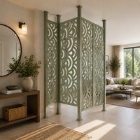 Paravents décoratifs pour séparer les pièces, panneaux muraux WPC contemporains pour hôtels, villas, bureaux et intérieurs de luxe