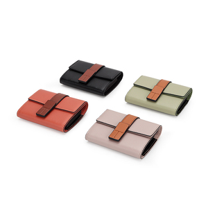 Portafogli Corti da <span class=keywords><strong>Donna</strong></span> in Vera <span class=keywords><strong>Pelle</strong></span> di Vacchetta, Porta Carte di Design Fatti a Mano, Vendita all'Ingrosso - Product Image 3