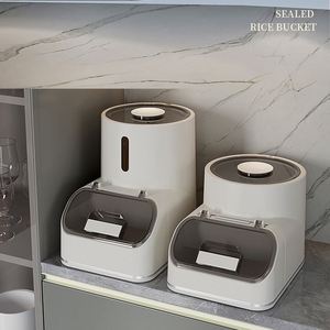 Moisture-Proof Plastic Seal Locking Lid <b>Food</b> Container Dry <b>Foods</b> Grains Bucket for Freshness Storage Boxes <b>Bins</b> - Product Image 2
