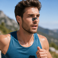 Bandes nasales noires extra-fortes pour soulager le ronflement, patchs d'aide au sommeil pour une meilleure respiration instantanée