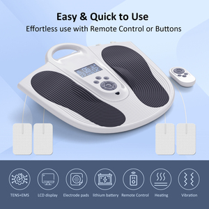 Nuovo Massaggiatore Plantare EMS Intelligente con Riscaldamento, Integrazione a Doppia Tecnologia, Telecomando, Regolazione Multi-Livello - Product Image 4
