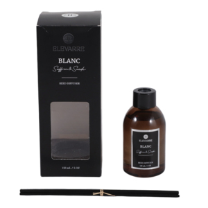 ELEVARRE Diffusore a Bastoncini Blanc 150ml Fragranza Zafferano e Camoscio per Arredamento Casa - Product Image 2