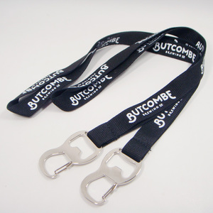 Venta al por mayor abridor de cerveza cordón llavero sublimación poliéster personalizado abrebotellas cordón - Product Image 5