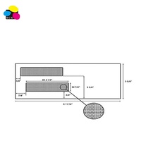 Taille DLX de haute qualité 120X235mm Enveloppes en papier de sécurité à double fenêtre auto-scellantes pour les contrôles imprimés par ordinateur fournis de confiance