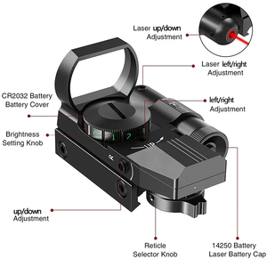 Monocular HD101B al por mayor, monocular de metal con láser verde montado lateralmente, búsqueda de cuatro variables, objetivo de 20 mm - Product Image 2