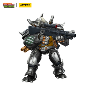 Figura de Acción JOYTOY TMNT-Mighty <span class=keywords><strong>Rocksteady</strong></span> a Escala 1/18, Modelo Articulado Coleccionable, Miniatura con Base de Exhibición - Product Image 3