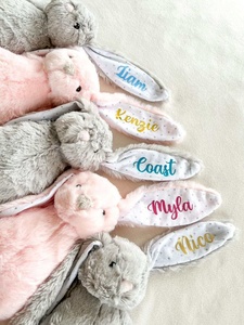 Conejo de Peluche Personalizado, Juguete de Peluche de Conejito de Pascua para Sublimación de Logotipo, Transferencia Térmica, Muñeco de Conejito de Pascua, Regalo - Product Image 2