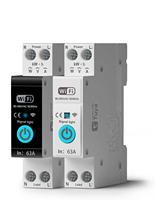 Interruptor de Circuito Inteligente TUYA WiFi 1P+N para Riel DIN con Medición y Monitoreo, Cobre, 90V-260V 50/60Hz, para el Hogar