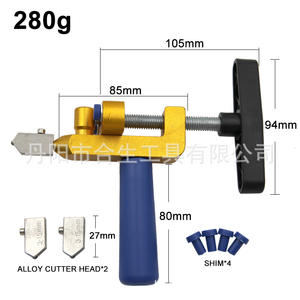 Coupe-verre Mr Drill 3-15 mm avec lame en carbure de tungstène pour la découpe du verre et des carreaux, ensemble d'outils de bricolage - Product Image 2
