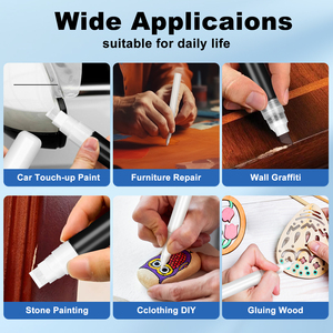 Bán buôn nhà máy xiên tip rỗng sơn Bút Đánh Dấu tương thích PP ống để đánh dấu graffiti Glass giấy & gỗ - Product Image 6