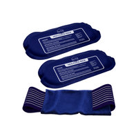 Boîte à Gels Réutilisables Chaud/Froid (2 pièces) avec Sangle Élastique, Micro-ondable et Congelable, pour Soulagement de la Douleur, Marque Privée OEM