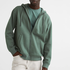 Sudadera con Capucha y Cremallera Bordada de 500 Gsm, Estampada, Lisa, Multicolor, Informal, 100% Algodón, Sudadera con Capucha Personalizada para Hombre, Sudadera con Capucha Extra Grande y Gruesa - Product Image 3