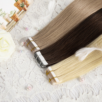 Nouvelles Tendances Européennes : Extensions de Cheveux à Bandes Adhésives Noir Jais pour Cheveux Fins – Extensions à Bandes Adhésives en Cheveux Humains