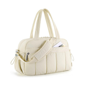 Custom Large-capacity Outdoor <b>Travel</b> Bag Dry Wet Separation Multi-layered Pleated Cotton <b>Handbag</b> Fashionable Nylon Style - Product Image 6